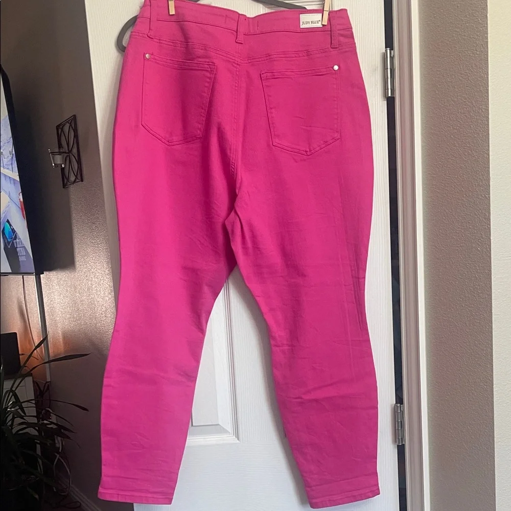 Judy Blue Hot Pink Skinny Jeans - Picture 7 of 7